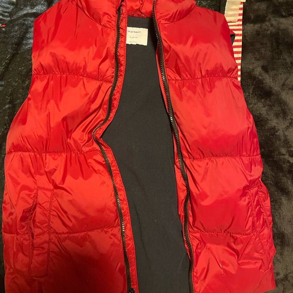 Old Navy Scarlet Puffer Vest